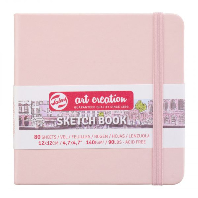 Art Book, Art Creation, skicák 12 x 12 cm, růžový