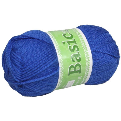 Basic, akrylová priadza, 50 g, cca 150 m, 916 kráľovská modrá