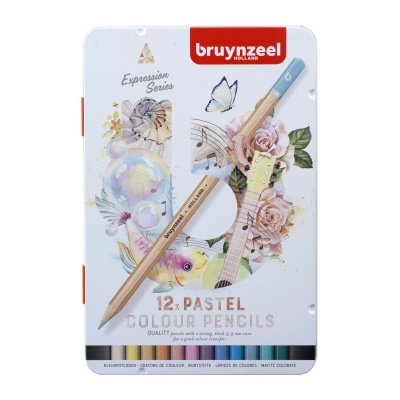 Bruynzeel, Pastelky barevné, sada 12 ks, světlá krabička-kopie