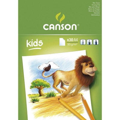 CANSON Detský skicár, 90g/m2, 30 listov A4