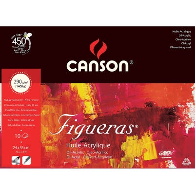 CANSON Skicař FIGUERAS lepený 290g, 24 x 32 cm, 10 listů