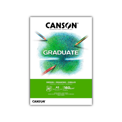 CANSON Skicár Graduate Drawing, A5, 160 g, 30 listov