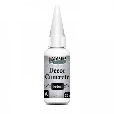 Decor beton, betonový prášek lehký, 250 ml + 20 ml
