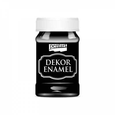 Dekor Enamel 100 ml, černá