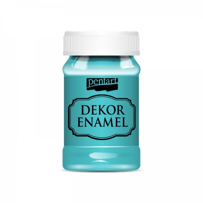 Dekor Enamel 100 ml, tyrkysově modrá