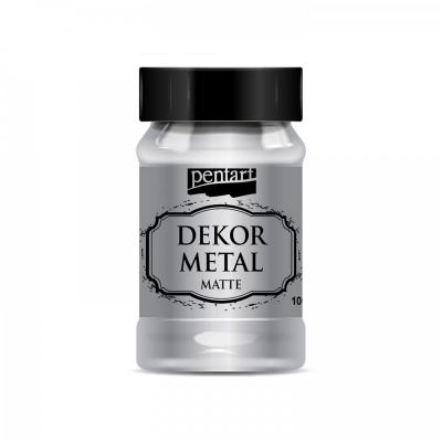 Dekor Metal matná 100 ml, stříbrná