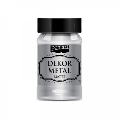 Dekor Metal matná 100 ml, stříbrná