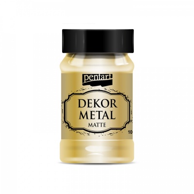 Dekor Metal matná 100 ml, zlatá