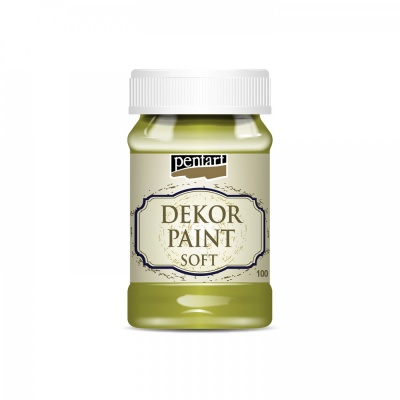 Dekor Paint Soft 100 ml, žlutozelená