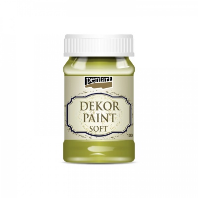 Dekor Paint Soft 100 ml, žlutozelená