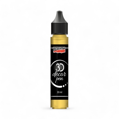 Dekorační 3D pero, 30 ml, citrónová žlutá