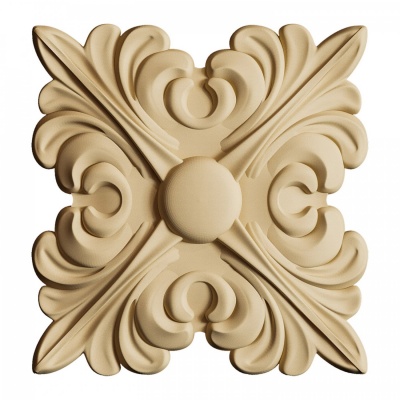 Dřevěná ozdoba tvarovatelná, čtverec typ 2