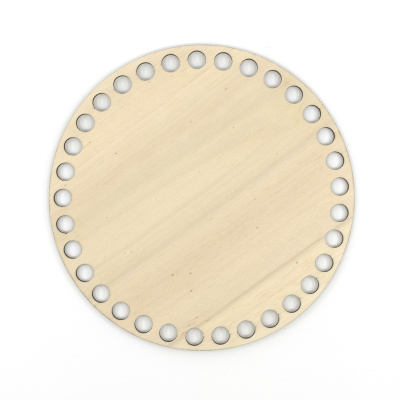 Dřevěné dno na košík, kruh, 17 cm