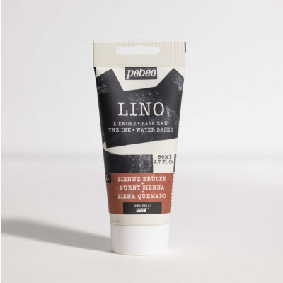 Linorytová barva PEBEO LINOCUT - pálená siena, 80 ml 