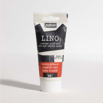 Linorytová barva PEBEO LINOCUT - karmínově červená, 80 ml 