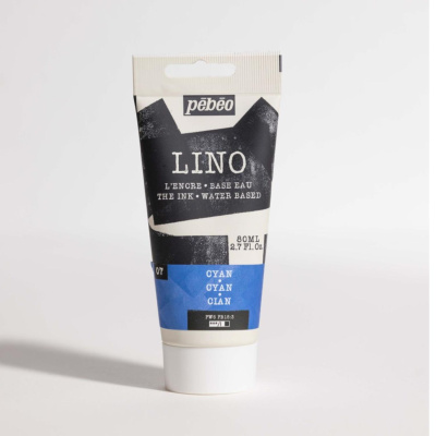 Linorytová barva PEBEO LINOCUT - azurová, 80 ml 