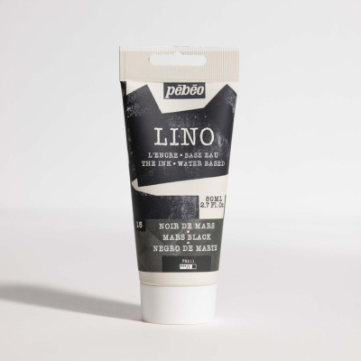 Linorytová barva PEBEO LINOCUT - mars black, 80 ml 