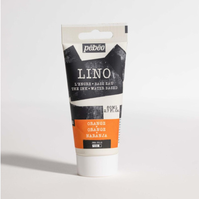 Linorytová barva PEBEO LINOCUT - oranžová, 80 ml 