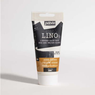 Linorytová barva PEBEO LINOCUT - žlutý okr, 80 ml 