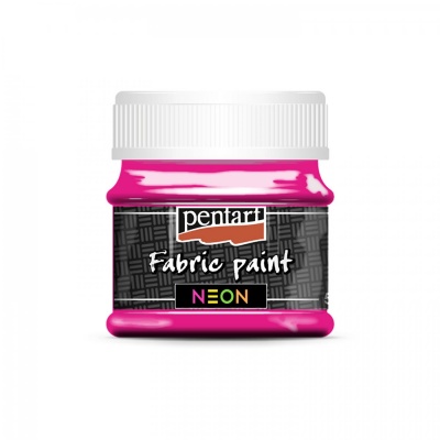 Farba na textil 50 ml, neónová ružová