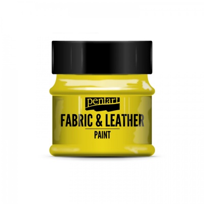 Barva na textil a kůži, 50 ml, žlutá