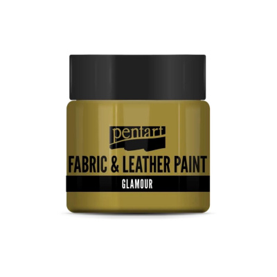 Barva na textil a kůži, glamour, 50 ml, zlatá