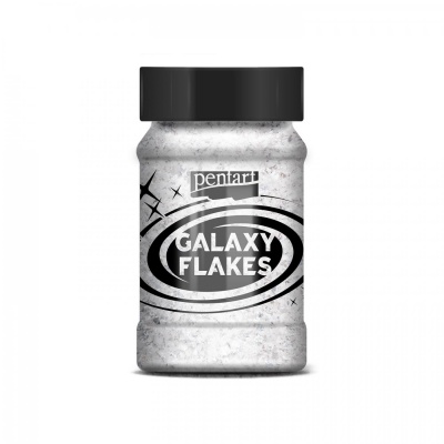 Galaxy vločky, 100 ml, rtuťové bílá