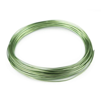 Hliníkový drát, 1 mm, zeleno-béžový, 10 m