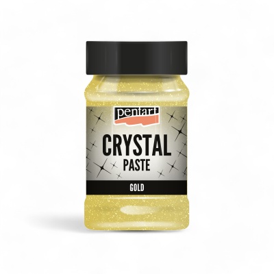 Křišťálová pasta, Crystal Paste, 100 ml, zlatá