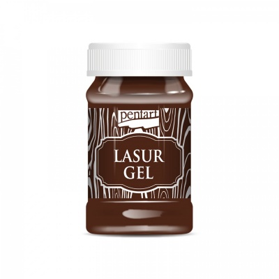 Lazurový gel, 100 ml, mahagon