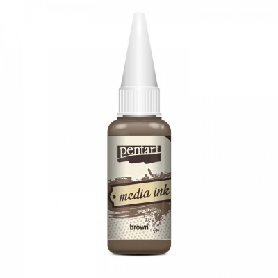 Media Ink inkoust 20 ml, hnědá