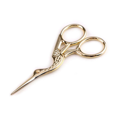 Vyšívací nůžky Stork, světle zlaté 9,5 cm 