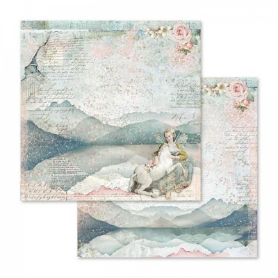 Oboustranný papír, 30,5 x 30,5 cm, Fairy Unicorn