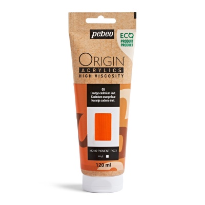 Origin Akrylové barvy, 120 ml, kadmiově oranžový odstín