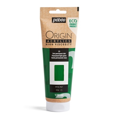 Origin Akrylové barvy, 120 ml, permanentní zelené světlo