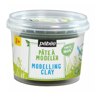 PEBEO BIO přírodní plastelína pro děti, 90 g, tmavě zelená
