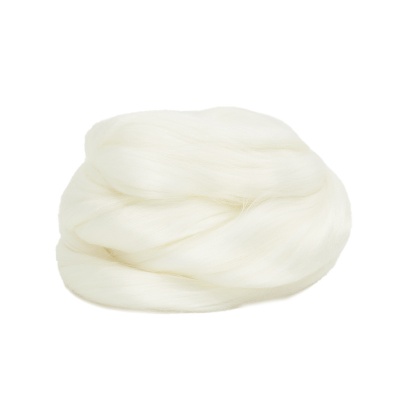 Plstěné perleťové vlákno, 20 g, přírodní bílá
