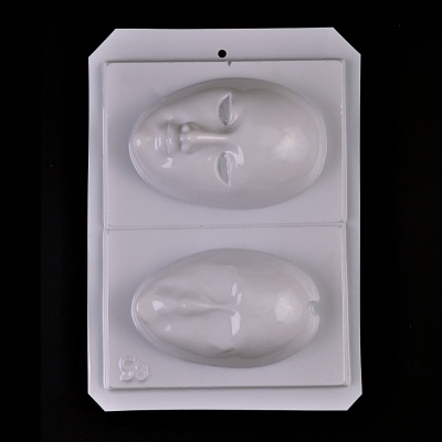 Plastová forma, 18x28 cm, obličeje, masky