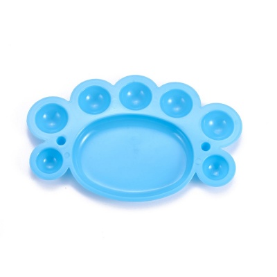 Plastová paleta, detská, priemer 16,5 cm, modrá