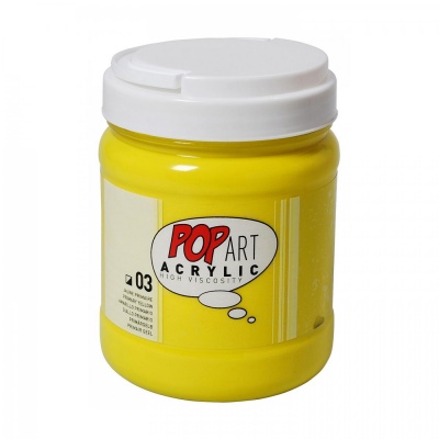 POP ART Acrylic 700 ml, 03 Primary Yellow