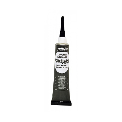 Porcelaine 150 kontúra 20 ml, 06 Anthracite black