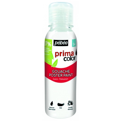 Primacolor Liquid, temperová barva, 150 ml, 011 White