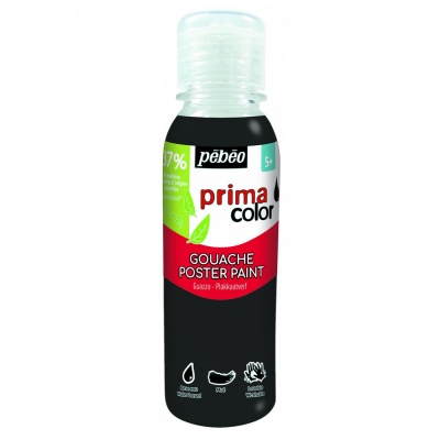 Primacolor Liquid, temperová barva, 150 ml, 026 Black