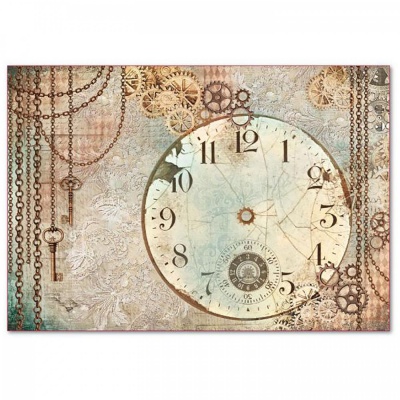 Rýžový papír, A3, Clockwise clock