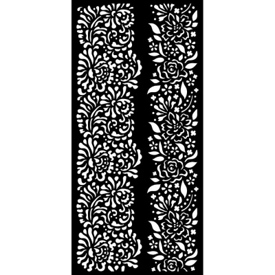 Šablona, Stamperia, 12 x 25 cm, Garden of Promises borders