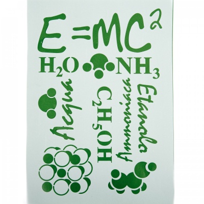 Šablona, Stamperia, 21 x 30 cm, E=MC2