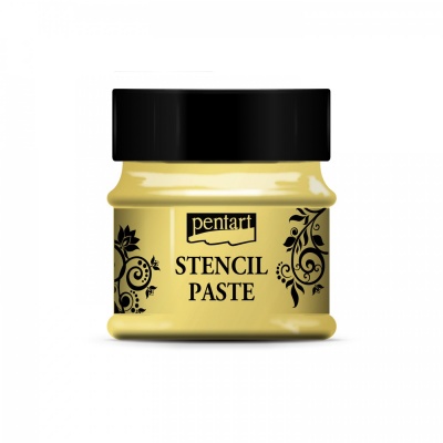 Šablónovacia pasta, perleťová, 50 ml, žlutá