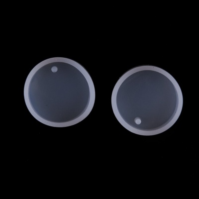 Silikonová forma kruh s dírkou, 28 x 7,5 mm