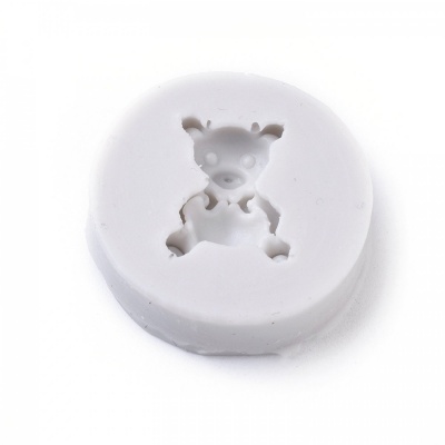 Silikonová forma, macík, 3,3 x 0,9 cm