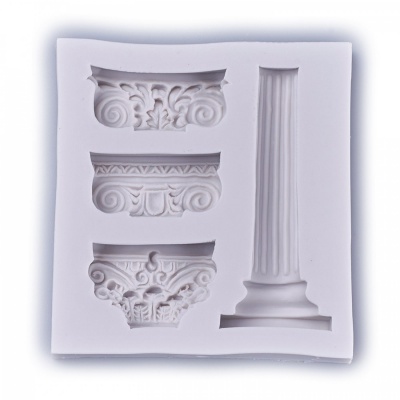 Silikonová forma, sloupy a pilíře, 9,6 x 9 x1,2 cm